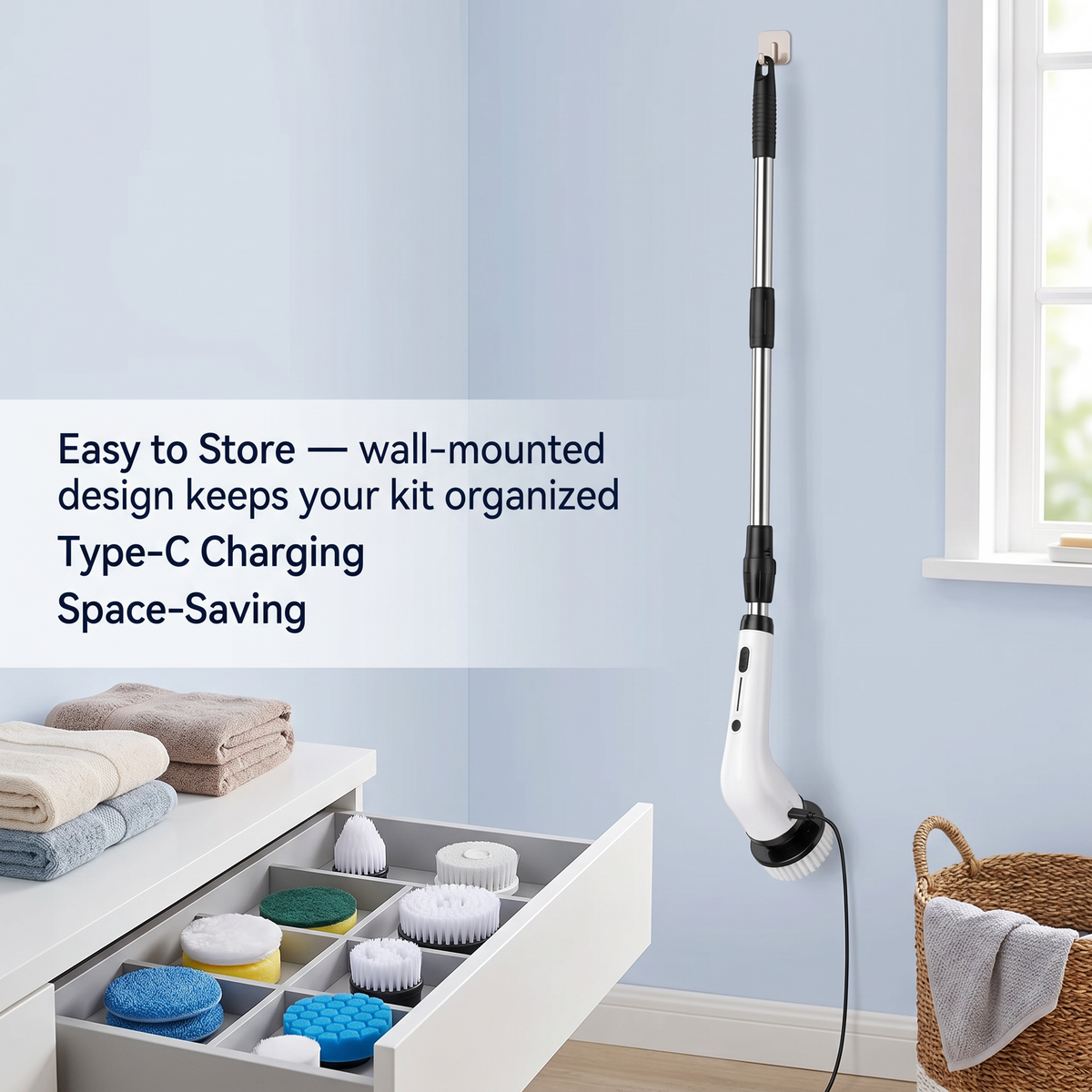 Mundova™ Cordless Electric Power Scrubber