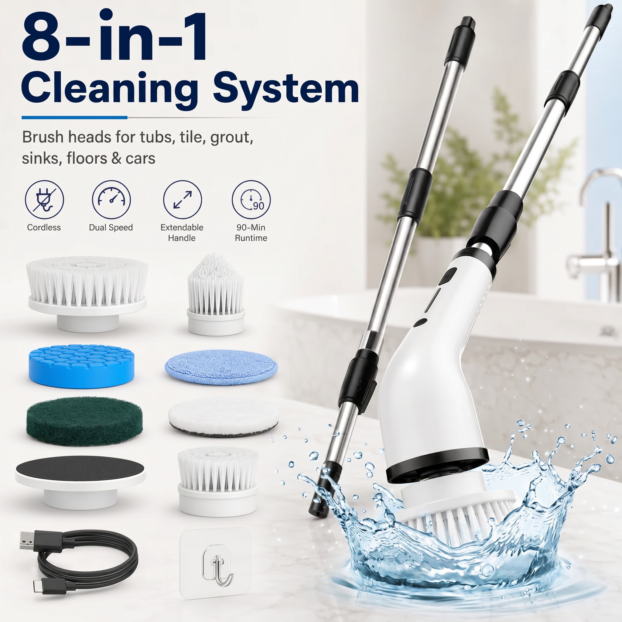 Mundova™ Cordless Electric Power Scrubber